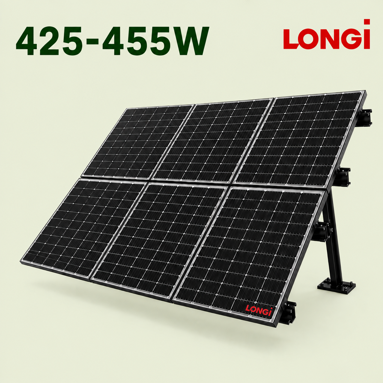 Longi 425W 435W 440W 450W Bifacial Solar Panel