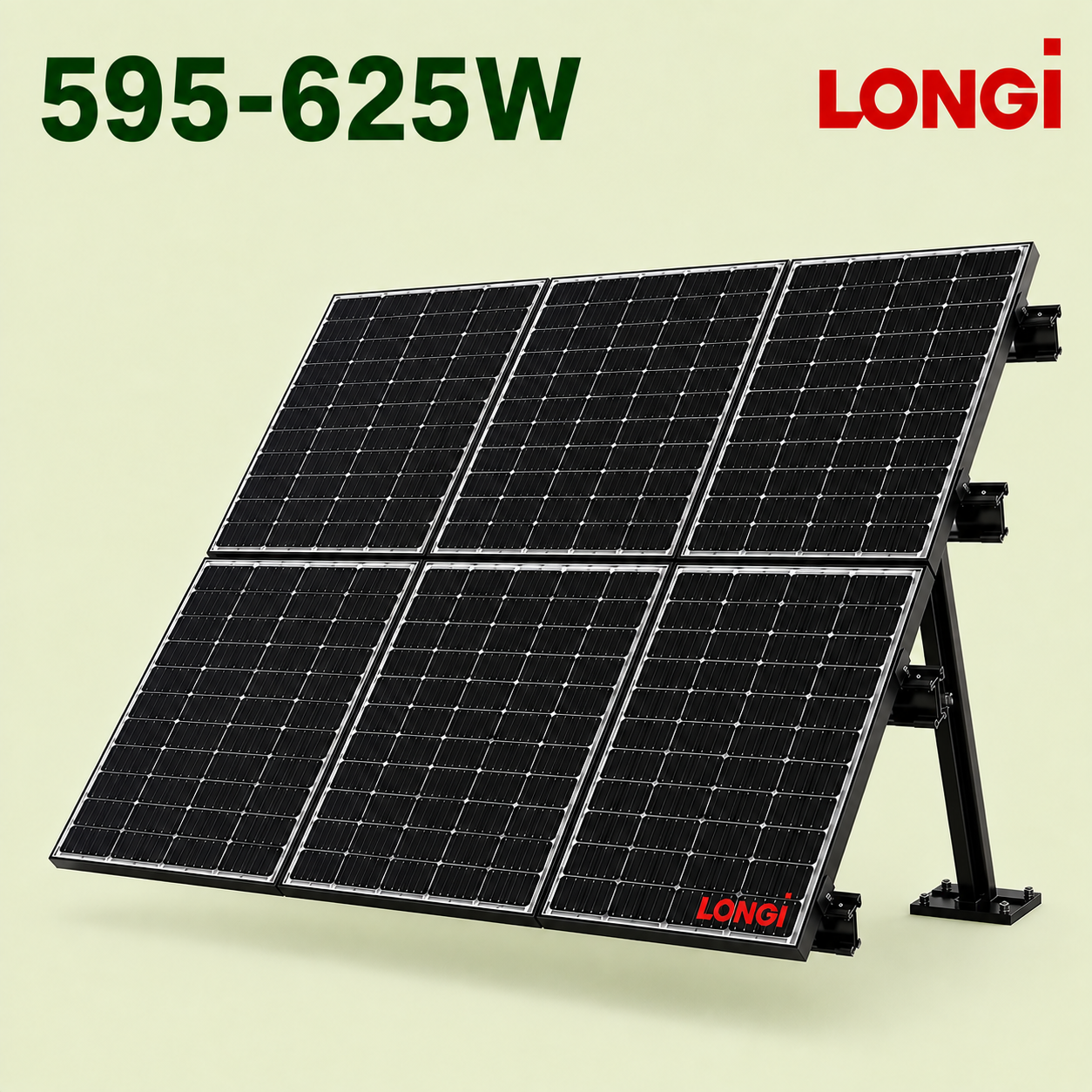 Longi Solar Panel 595W 600W 605W 610W 615W 620W 625W