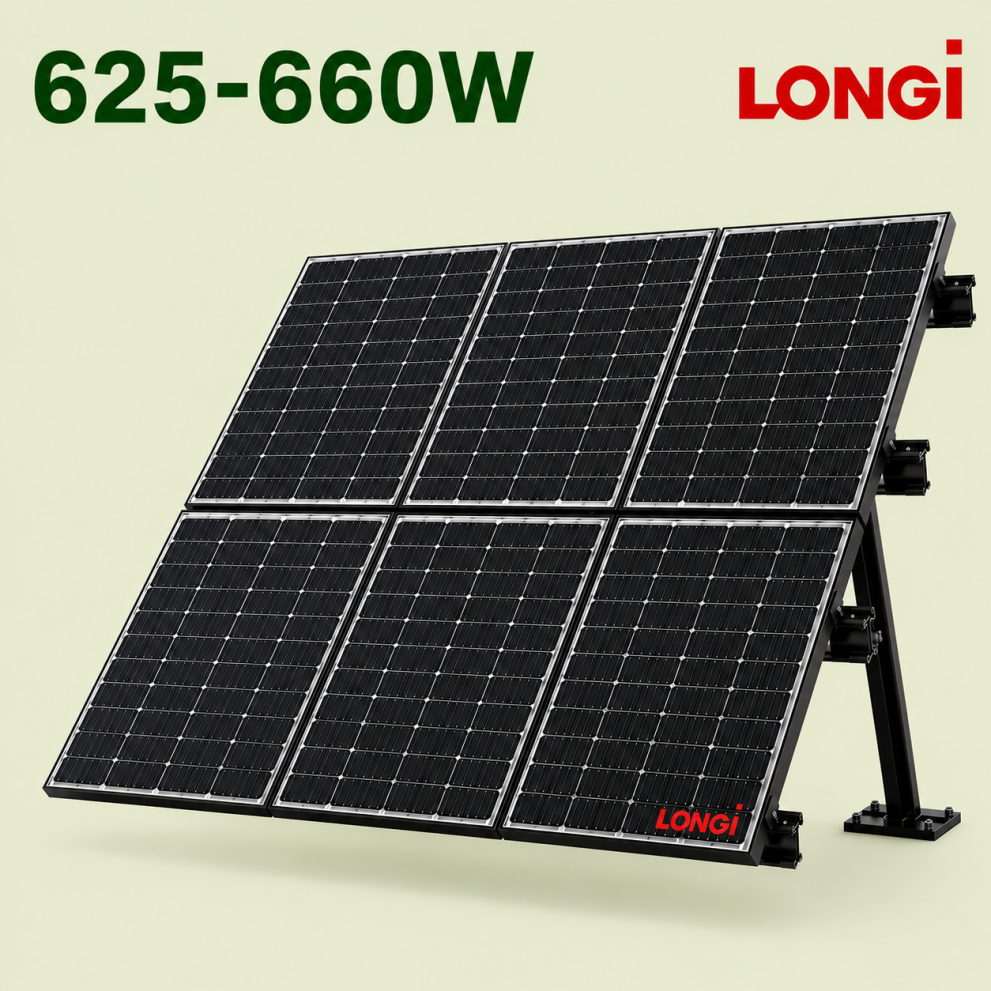 Longi Solar Panels 625W 630W 635W 640W 645W 650W 656W 660W