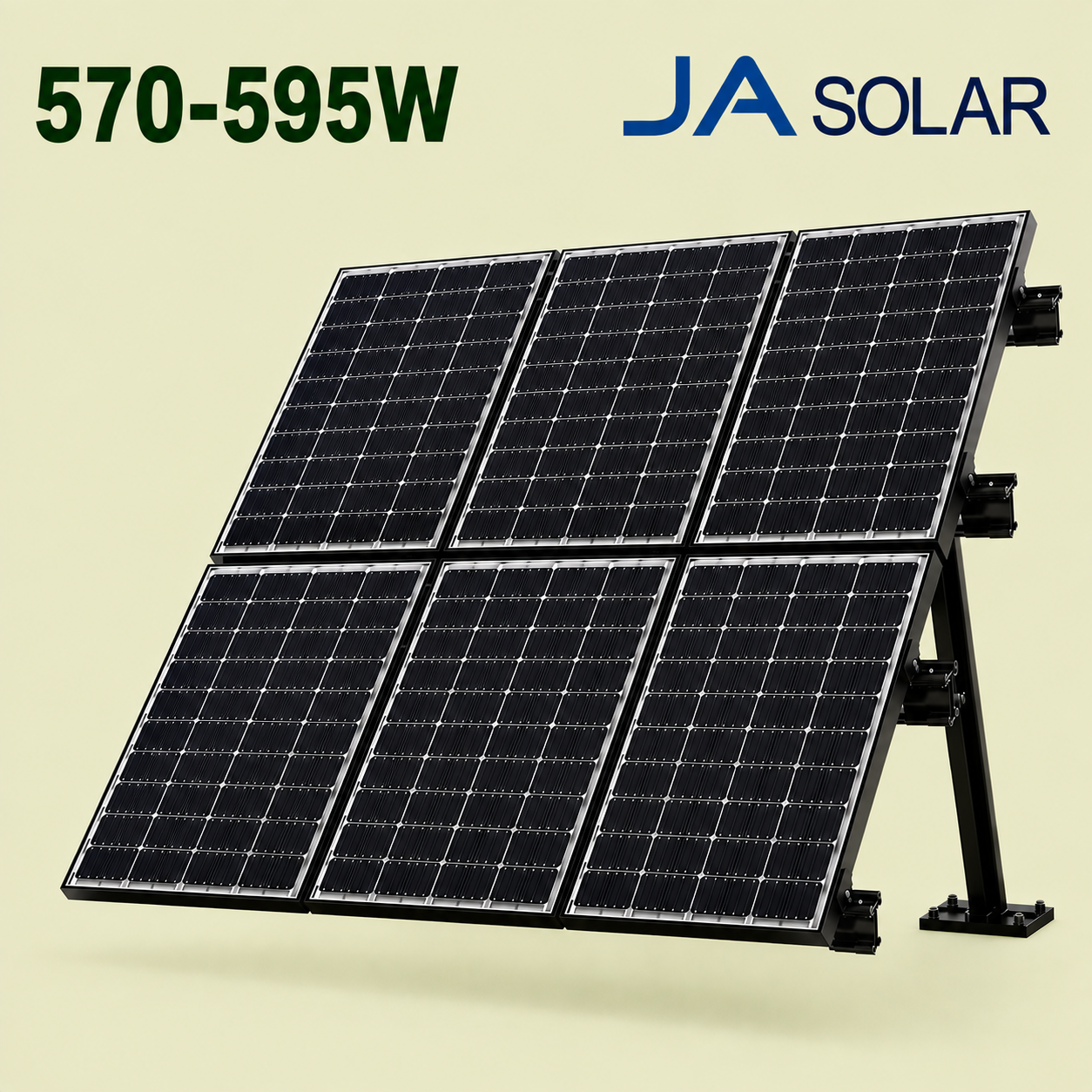 JA Mono Solar Panel JAM72D40 MB 595W